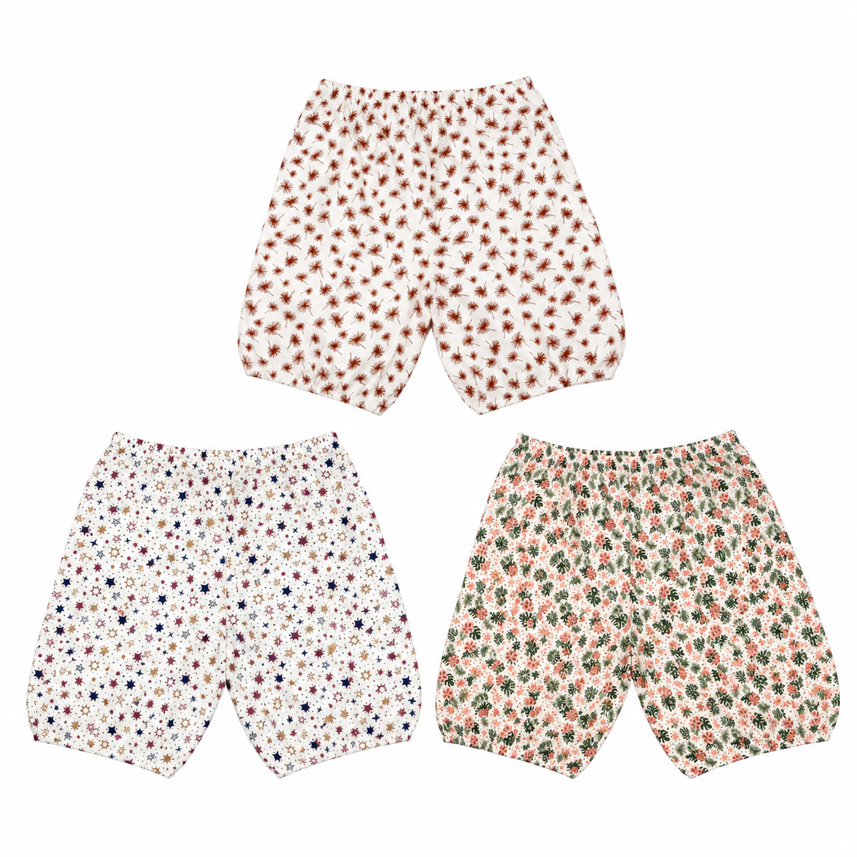 Cotton Whimsy Shorts (Pack of 3)