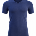 V-Neck Half Sleeve Undershirt NAVY