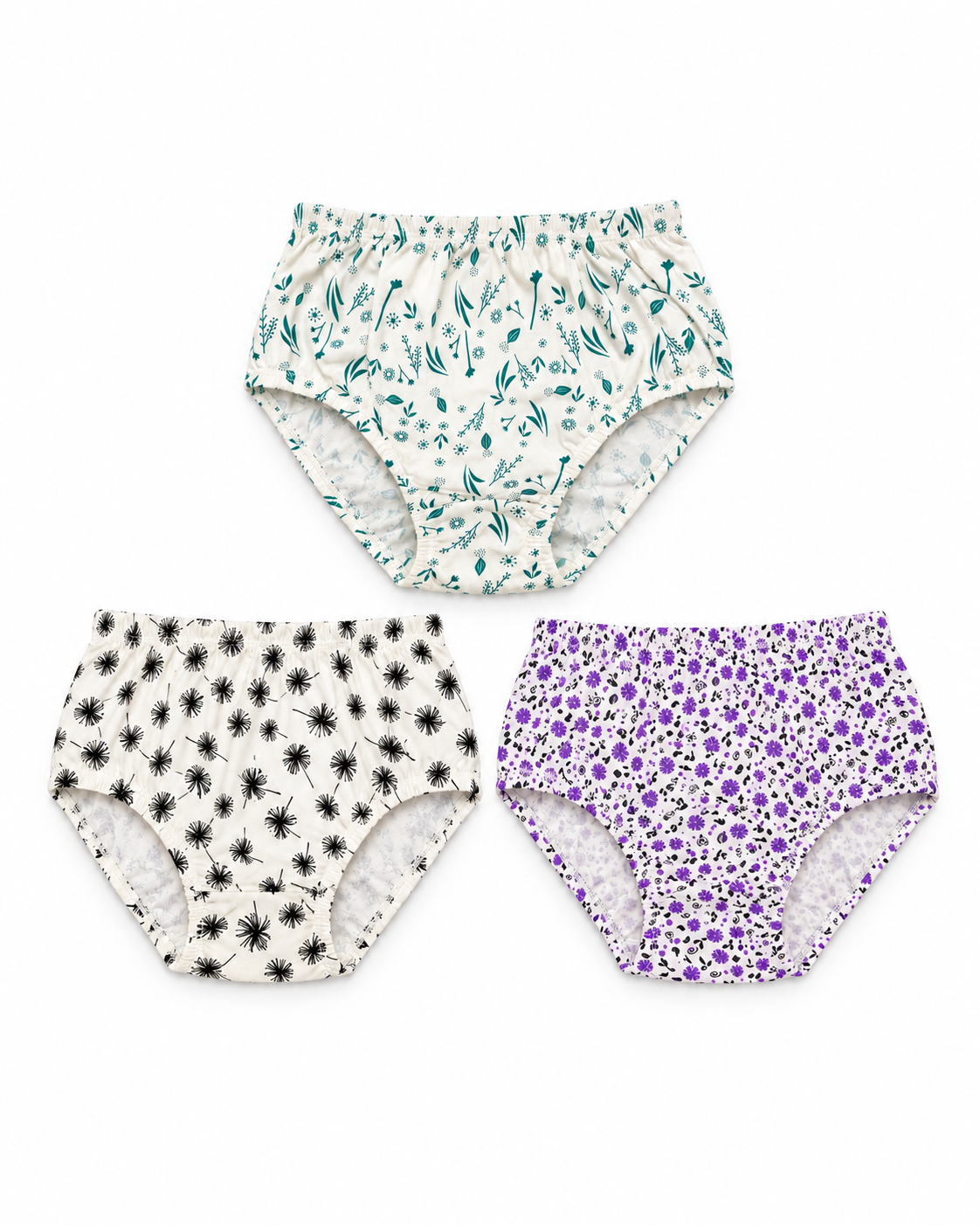 Botanical Bloom Cotton Briefs | Pack of 3