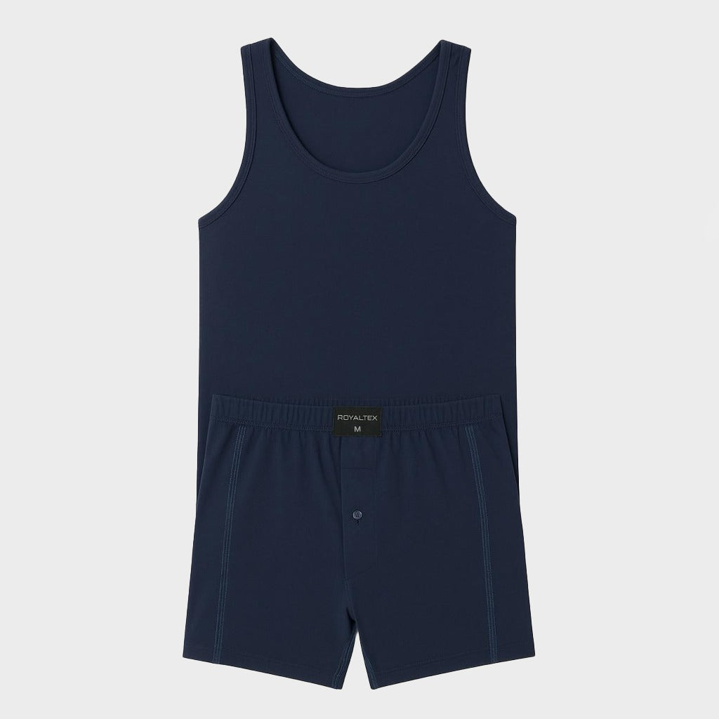 Navy Blue Cotton Set
