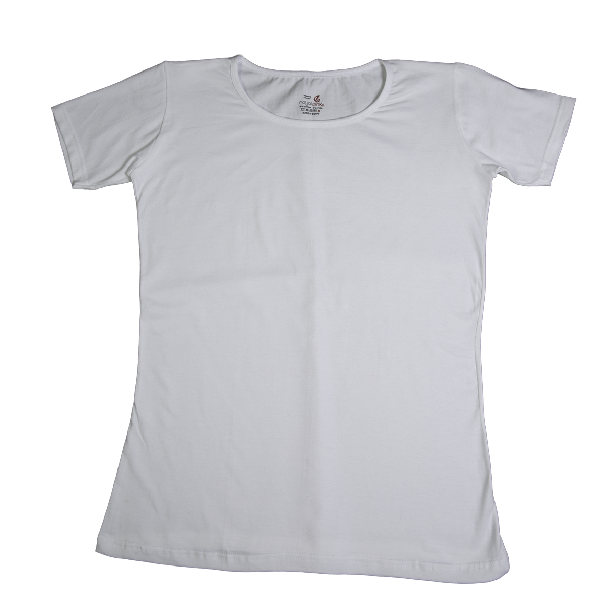 Royal Pink Crewneck white T-Shirt half sleeve