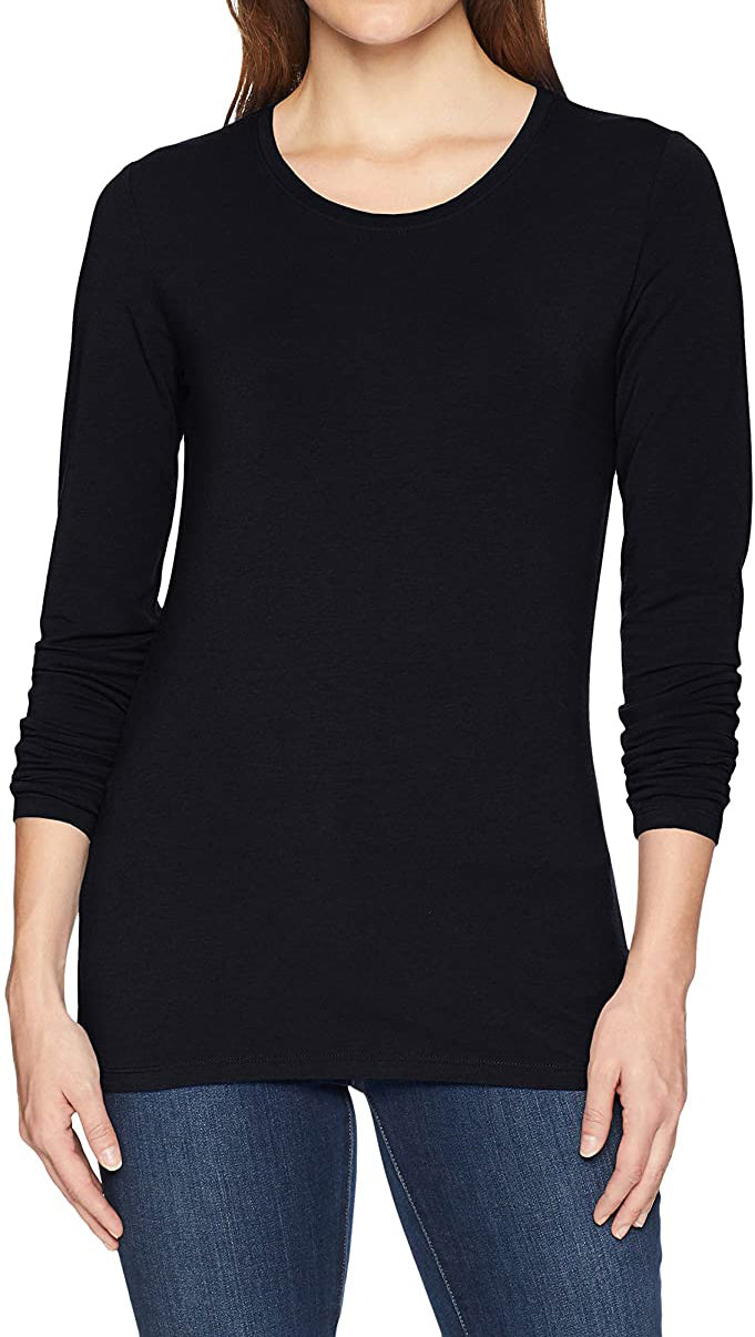 Royal Pink Long-Sleeve Crewneck T-Shirt